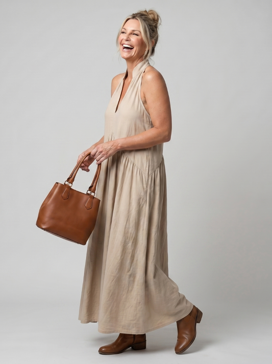 Relaxed Fit Casual Summer Midi Dress