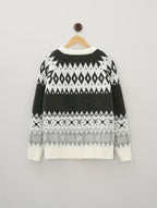 Zigmotte Fair Isle Cardigan – Fair Isle Cardigan Womens Ladies Knit Sweater Button Front Casual