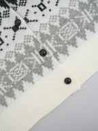 Zigmotte Fair Isle Cardigan – Fair Isle Cardigan Womens Ladies Knit Sweater Button Front Casual