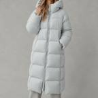 Chanquil Hooded Longline Puffer Coat – Women Oversized Padded Winter Warm Casual Puffer Coat