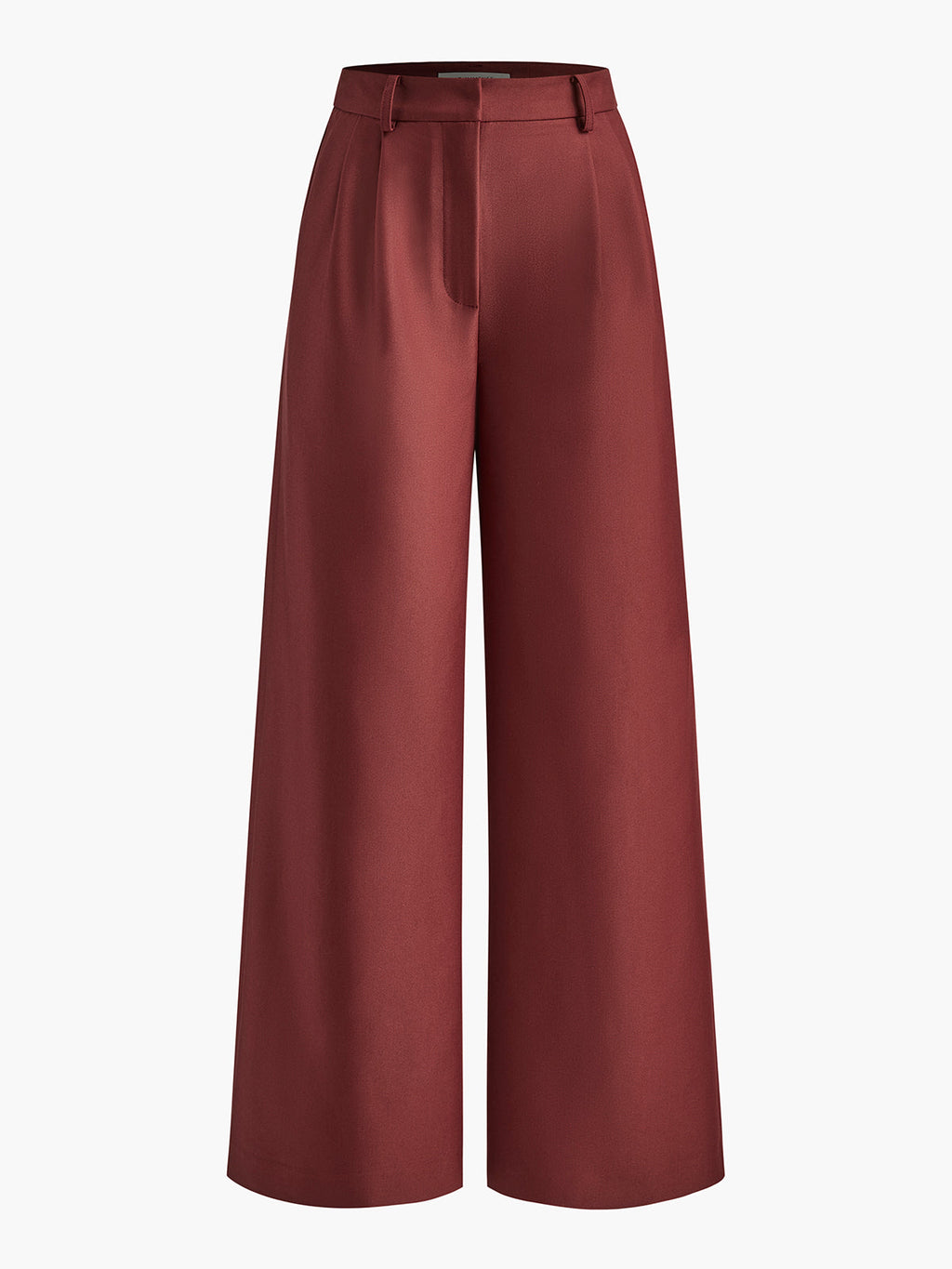Plefron High-Waist Wide-Leg Trousers – Women Tailored Office Smart Casual Pleated Wide-Leg Trousers
