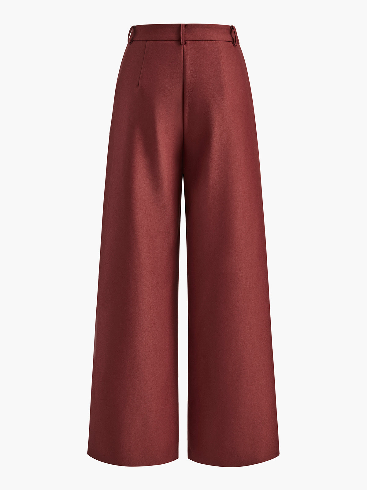 Plefron High-Waist Wide-Leg Trousers – Women Tailored Office Smart Casual Pleated Wide-Leg Trousers