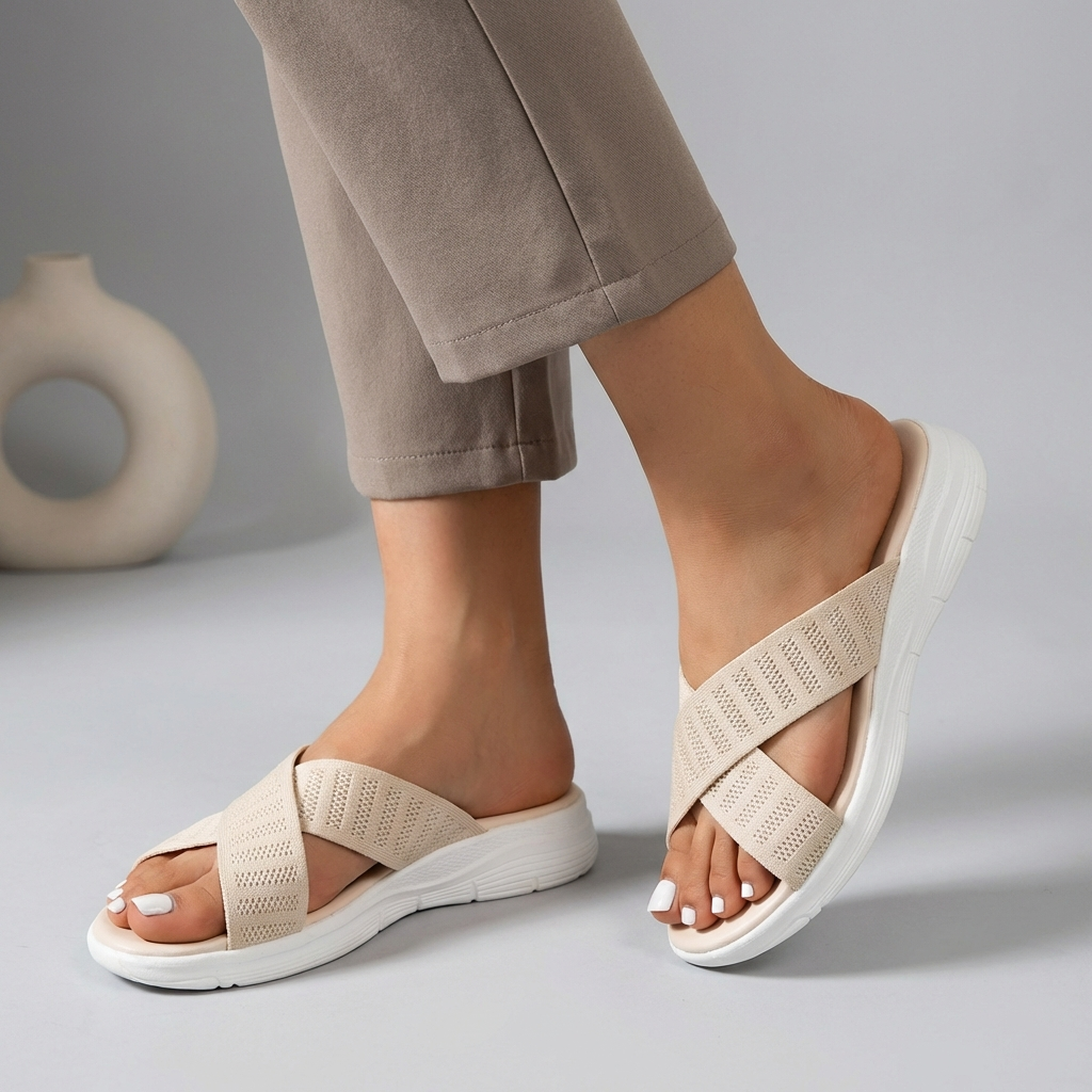 Orthopedic Sandals Women – Adjustable Strap Criss-Cross