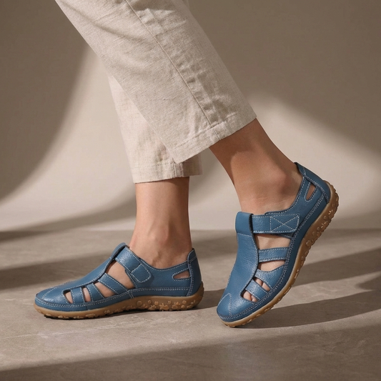 Women's Orthopedic Closed Toe Sandals Adjustable Strap Casual Footwear