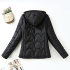 Scavelle Hooded Quilted Puffer Jacket – Padded Coat Women Winter Warm Sherpa Lined Casual Jacket