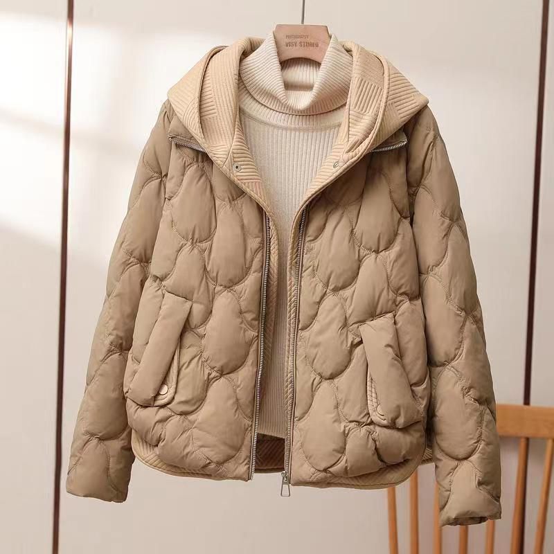 Quillow Cropped Puffer Jacket – Quilted Padded Hooded Women Casual Autumn Winter Coat