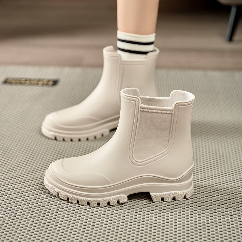<font dir="auto" style="vertical-align: inherit;"><font dir="auto" style="vertical-align: inherit;">Japanese-Style Women's Short Rain Boots New Fashion Outdoor Waterproof Non-Slip Rubber Shoes Stylish Women's Water Shoes</font></font>
