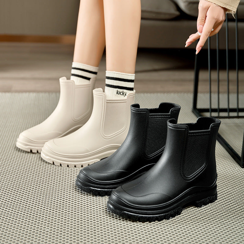<font dir="auto" style="vertical-align: inherit;"><font dir="auto" style="vertical-align: inherit;">Japanese-Style Women's Short Rain Boots New Fashion Outdoor Waterproof Non-Slip Rubber Shoes Stylish Women's Water Shoes</font></font>