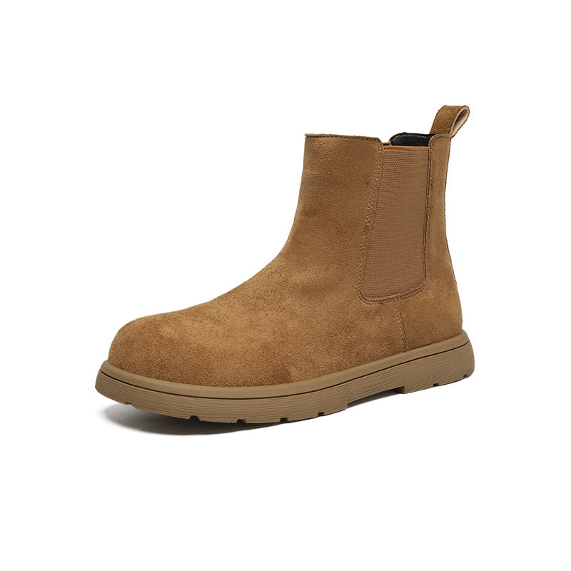 Tredform Suede Chelsea Boots – Women Ankle Boots Casual Autumn Winter Ladies Platform Chelsea Boots