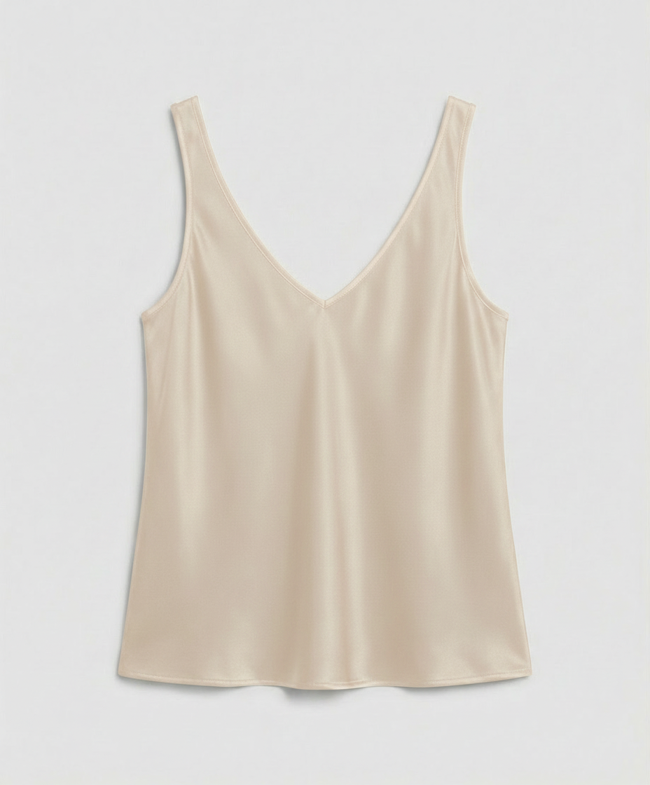 Wistra Satin V-Neck Camisole Top – Vest Top Women Sleeveless Formal Evening Ladies Elegant Camisole