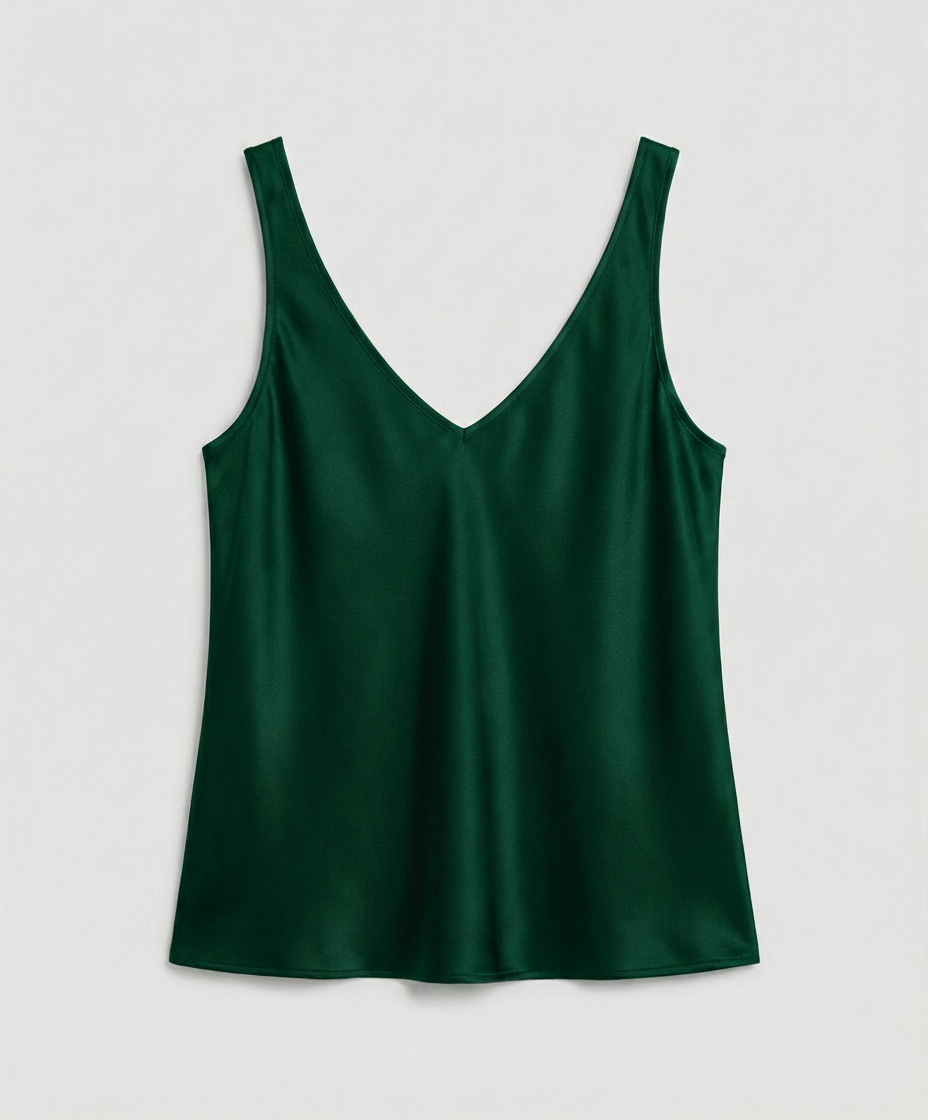 Wistra Satin V-Neck Camisole Top – Vest Top Women Sleeveless Formal Evening Ladies Elegant Camisole