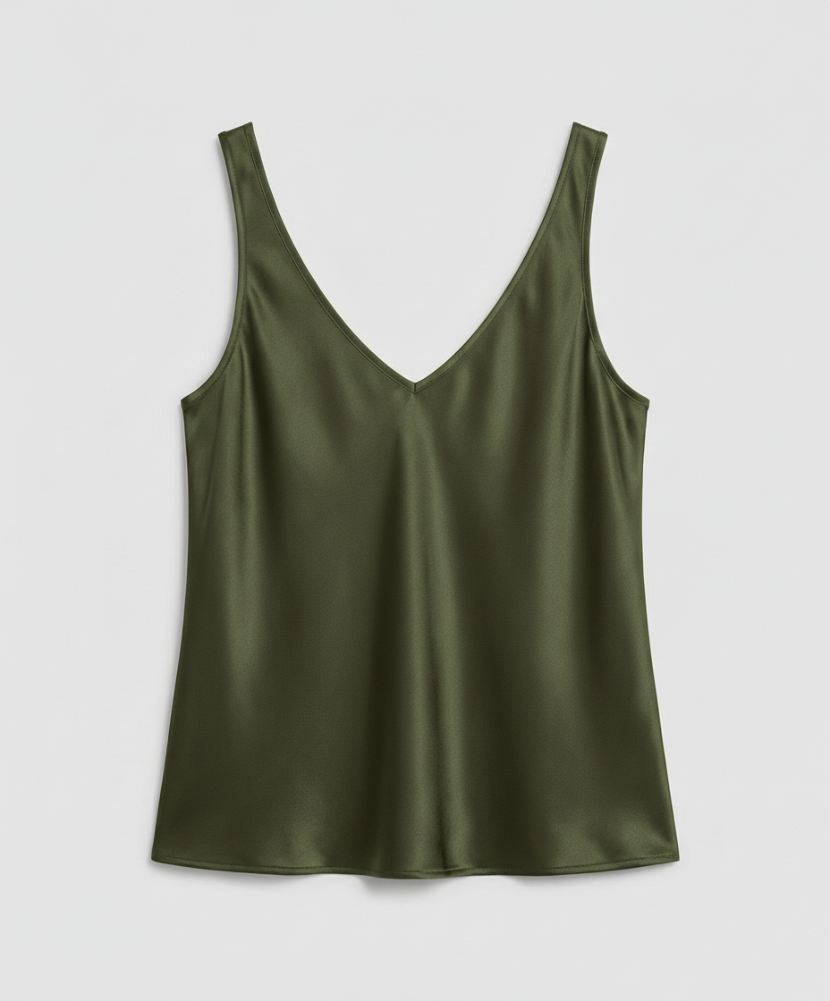 Wistra Satin V-Neck Camisole Top – Vest Top Women Sleeveless Formal Evening Ladies Elegant Camisole