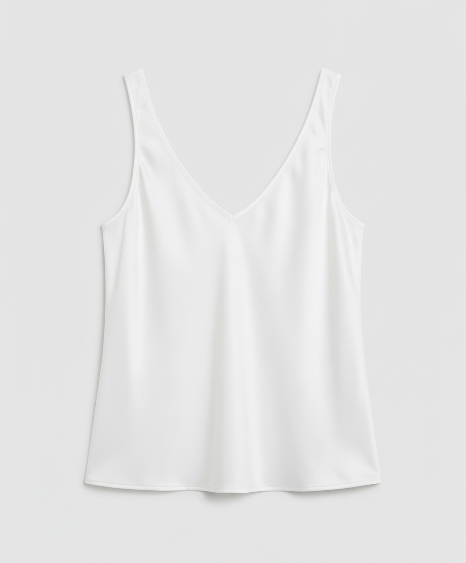 Wistra Satin V-Neck Camisole Top – Vest Top Women Sleeveless Formal Evening Ladies Elegant Camisole
