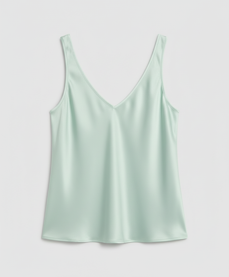 Wistra Satin V-Neck Camisole Top – Vest Top Women Sleeveless Formal Evening Ladies Elegant Camisole