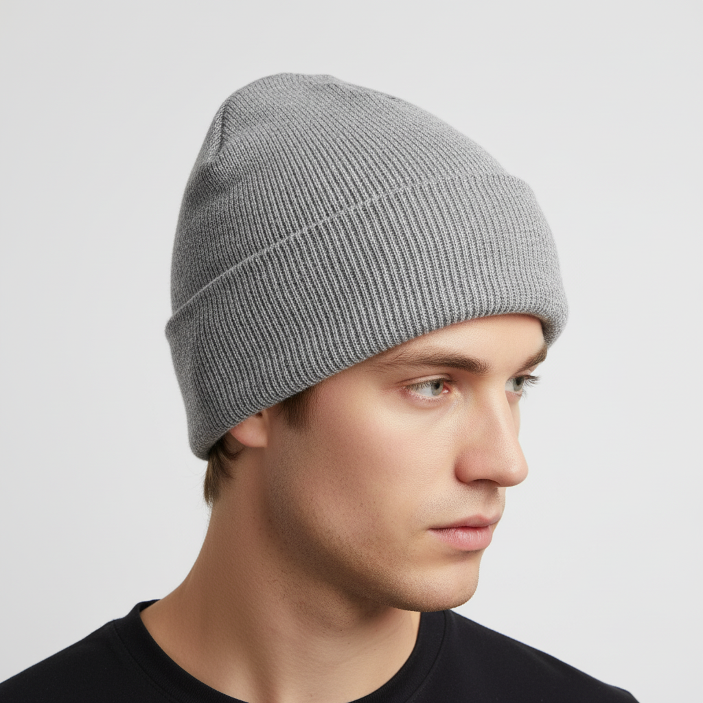 Ribbeth Ribbed Knit Beanie – Women Winter Slouchy Beanie Hat Chunky Knit Warm Accessories