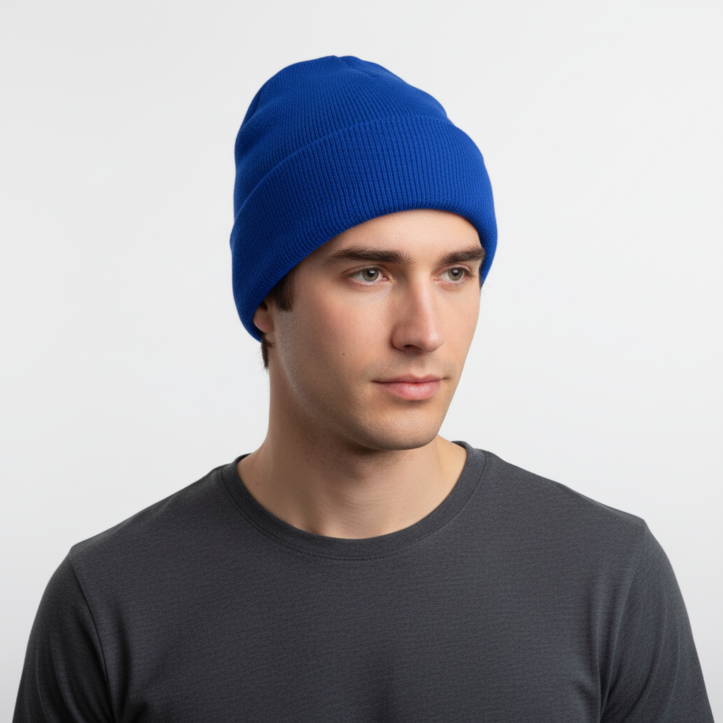 Ribbeth Ribbed Knit Beanie – Women Winter Slouchy Beanie Hat Chunky Knit Warm Accessories