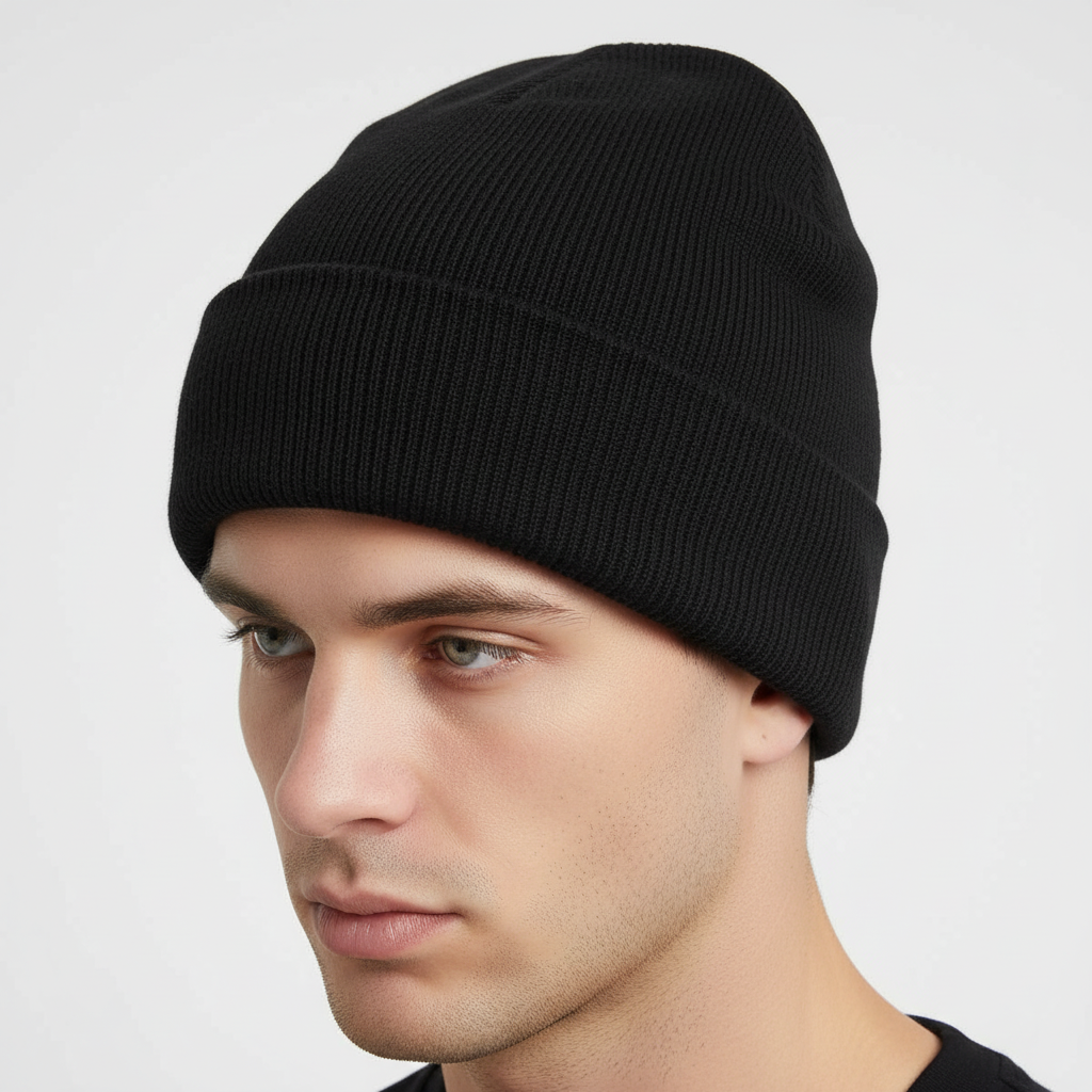 Ribbeth Ribbed Knit Beanie – Women Winter Slouchy Beanie Hat Chunky Knit Warm Accessories