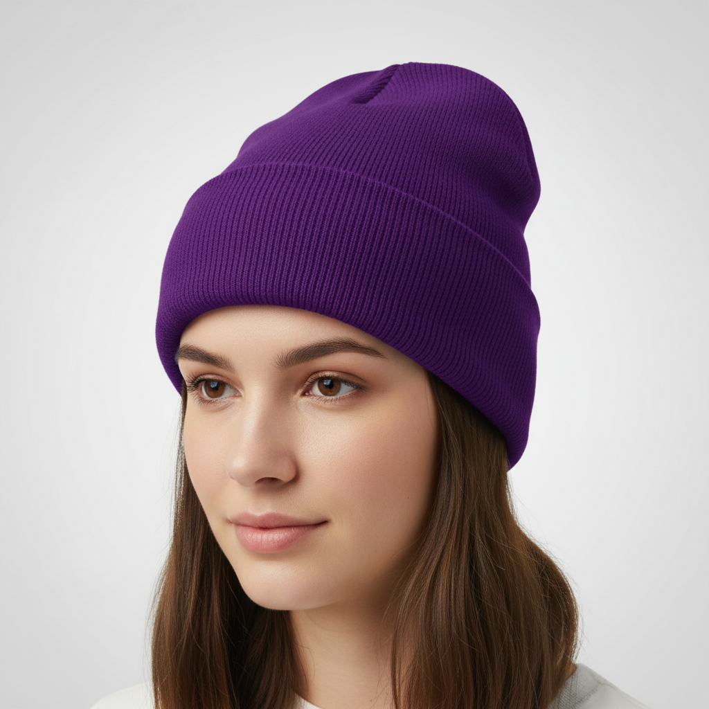 Ribbeth Ribbed Knit Beanie – Women Winter Slouchy Beanie Hat Chunky Knit Warm Accessories