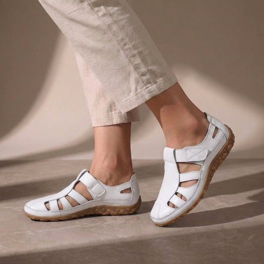Women's Orthopedic Closed Toe Sandals Adjustable Strap Casual Footwear