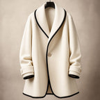 Contrell Longline Single-Breasted Blazer – Oversized Blazer Women Tailored Office Casual Workwear Jacket