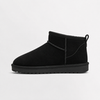 Bandwyre Faux Fur Ankle Snow Boots – Women Winter Warm Slip-On Casual Flat Comfy Ankle Boots