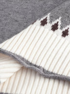 Zagrow Fair Isle Knit Jumper – Women Oversized Crew Neck Nordic Pattern Autumn Casual Chunky Jumper