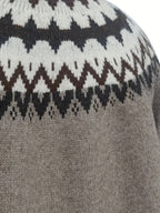 Chevyok Fair Isle Button-Front Cardigan – Knitted Women Autumn Casual Oversized Longline Cardigan