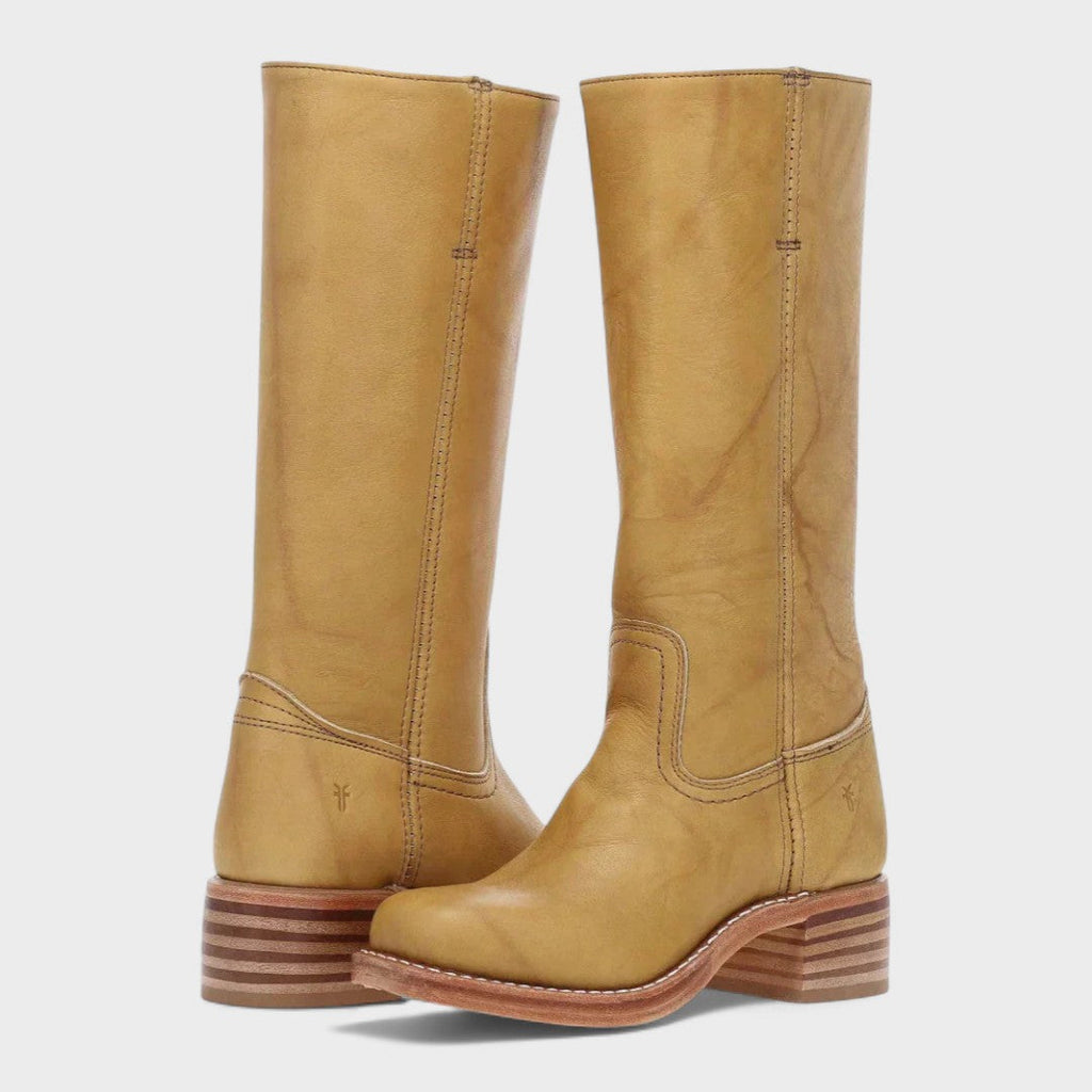 Strithen Knee-High Riding Boots – Women Leather Tall Boots Equestrian Classic Flat Casual
