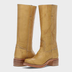 Strithen Knee-High Riding Boots – Women Leather Tall Boots Equestrian Classic Flat Casual