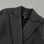 Trailyne Belted Cropped Blazer – Women Smart Casual Office Tailored Wrap Front Autumn Jacket