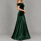 Diruche Velvet Off-Shoulder Maxi Dress – Evening Dresses Women Formal Wedding Guest Bardot Party Maxi Dress