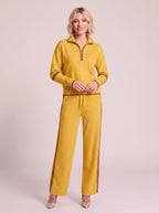 Ribwick Half-Zip Knit Tracksuit Co-Ord Set – Women Loungewear Casual Two Piece Knitted Jogger Tracksuit