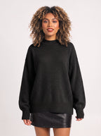 Costaro Oversized Turtleneck Jumper – Chunky Knit Women Longline Relaxed Fit Sweater