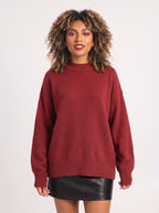 Costaro Oversized Turtleneck Jumper – Chunky Knit Women Longline Relaxed Fit Sweater