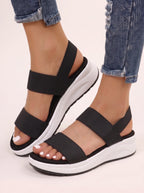 Stridix Double Strap Chunky Platform Sandals – Women Sport Comfort Walking Summer Casual Trainer Flatform Sandals