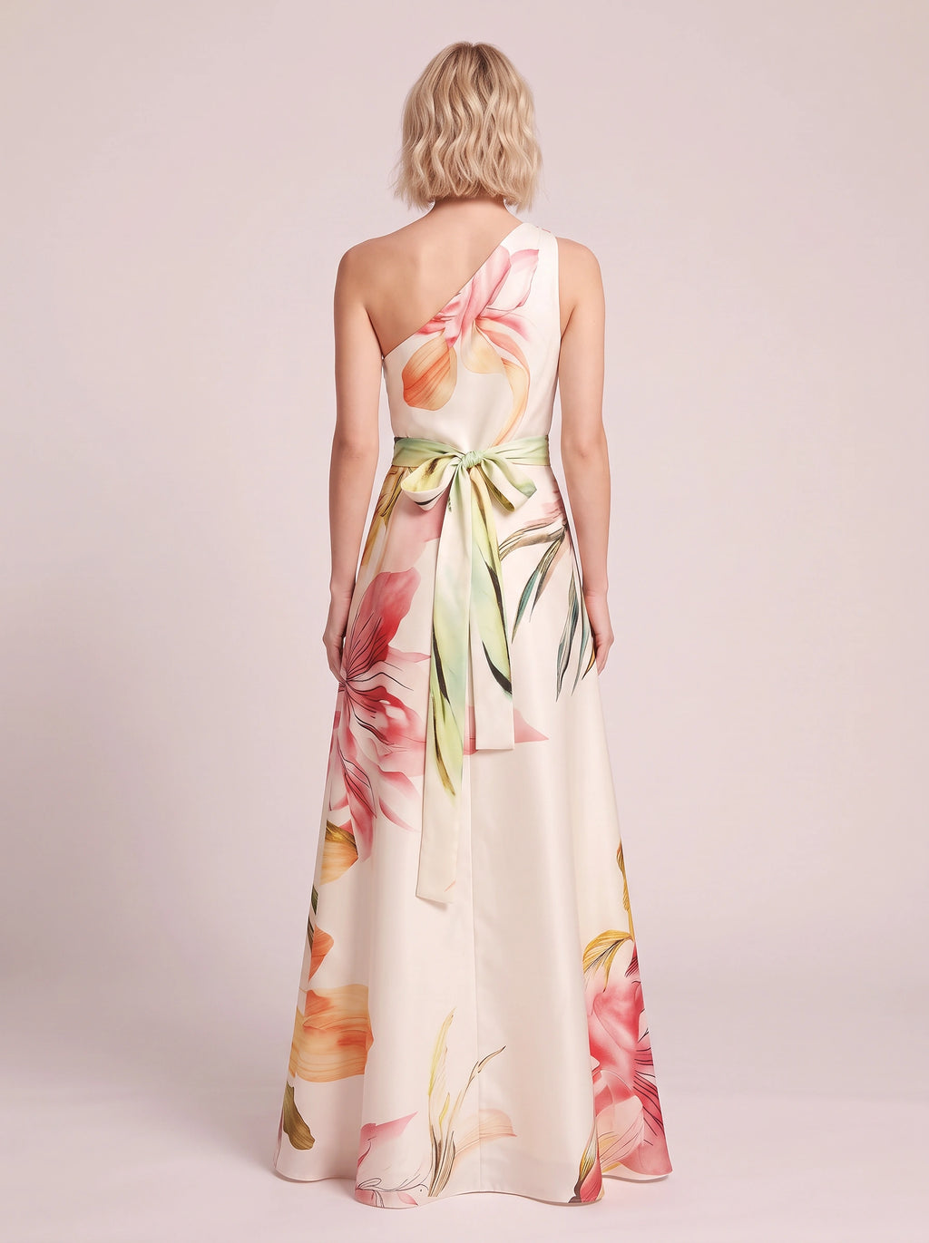 Petalia Halter Neck Floral Maxi Dress – Women Formal Wedding Guest Evening Summer Party Maxi Dress