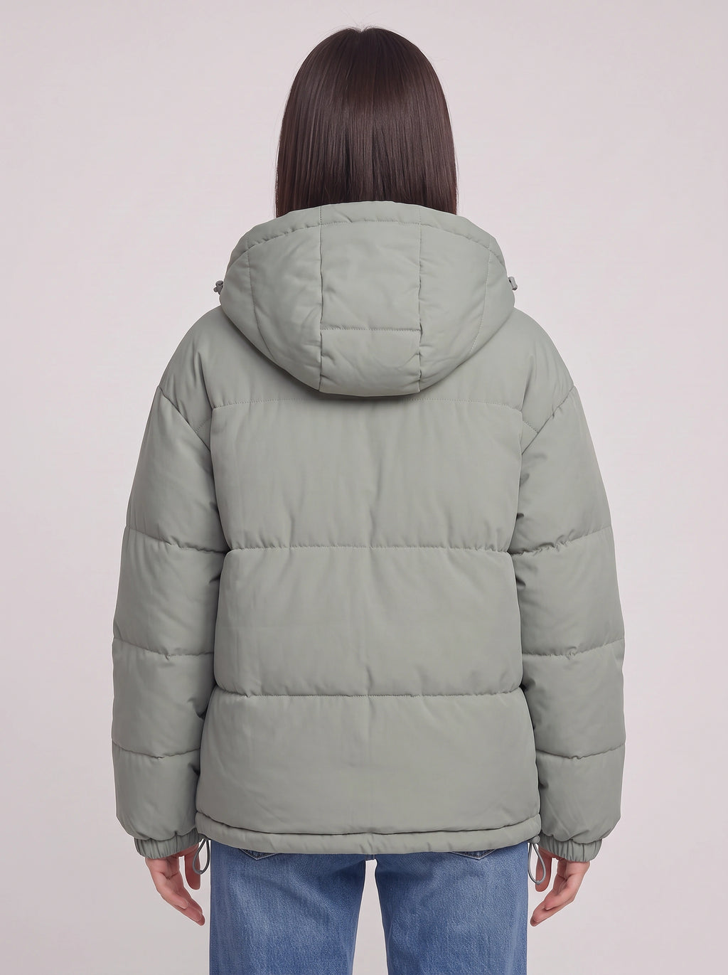 Baflyn Oversized Hooded Puffer Jacket – Women Puffer Coat Ladies Quilted Longline Winter Jacket