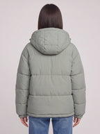 Baflyn Oversized Hooded Puffer Jacket – Women Puffer Coat Ladies Quilted Longline Winter Jacket