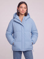 Baflyn Oversized Hooded Puffer Jacket – Women Puffer Coat Ladies Quilted Longline Winter Jacket