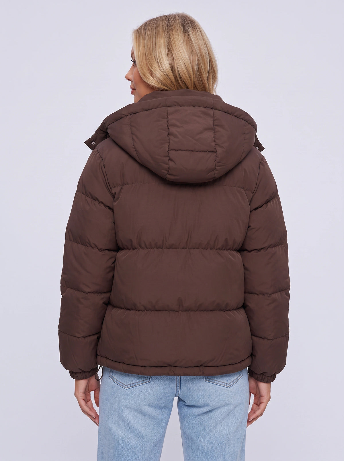 Calduri Oversized Hooded Puffer Jacket – Quilted Padded Women Winter Coat Casual Streetwear Warm Jacket