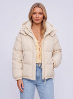 Calduri Oversized Hooded Puffer Jacket – Quilted Padded Women Winter Coat Casual Streetwear Warm Jacket
