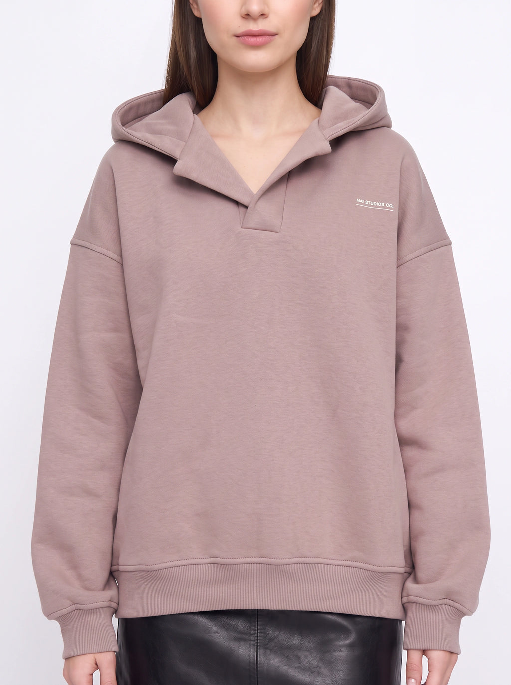 Collaris Oversized Collar Hoodie – Women Oversized Hoodie Casual Streetwear Winter Loungewear Pullover