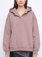 Collaris Oversized Collar Hoodie – Women Oversized Hoodie Casual Streetwear Winter Loungewear Pullover