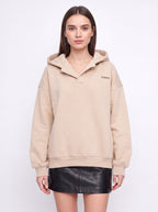 Collaris Oversized Collar Hoodie – Women Oversized Hoodie Casual Streetwear Winter Loungewear Pullover