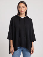 Palefen Ribbed Knit Oversized Hoodie – Women Oversized Hooded Jumper Pullover Blue Casual Relaxed Lounge Top