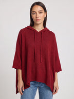 Palefen Ribbed Knit Oversized Hoodie – Women Oversized Hooded Jumper Pullover Blue Casual Relaxed Lounge Top
