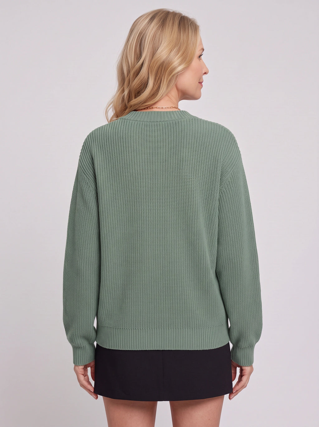 Nettalie Chunky Knit Button Cardigan – Ribbed V-Neck Oversized Women Casual Winter Knitwear Longline Cardigan