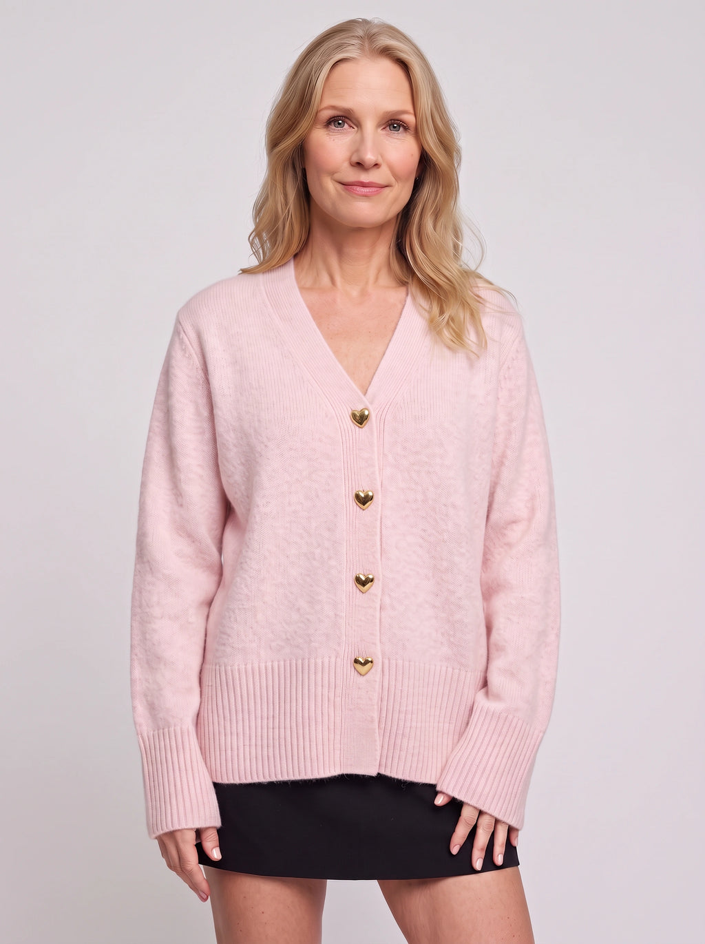 Hartonne Oversized Ribbed Cardigan – Soft Knit Women Casual Autumn Fall Loungewear V-Neck Cardigan