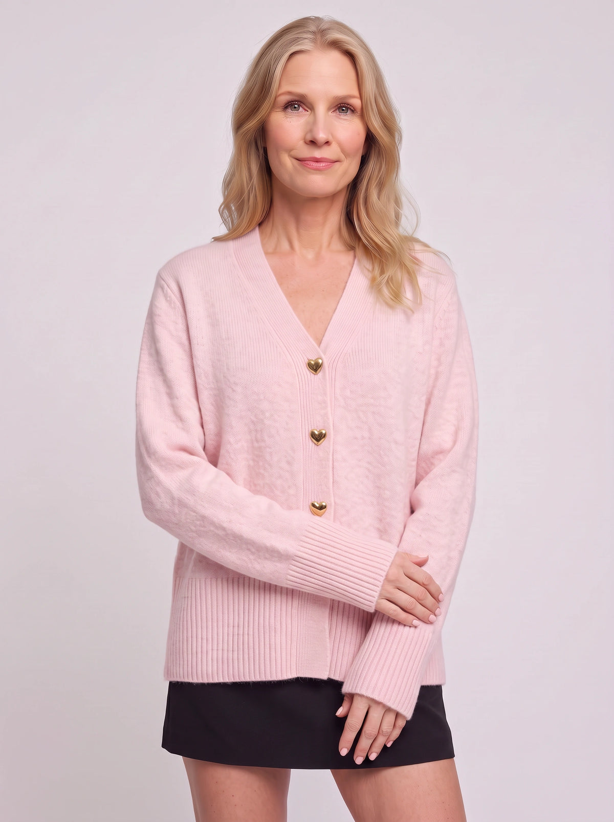 Hartonne Oversized Ribbed Cardigan – Soft Knit Women Casual Autumn Fall Loungewear V-Neck Cardigan