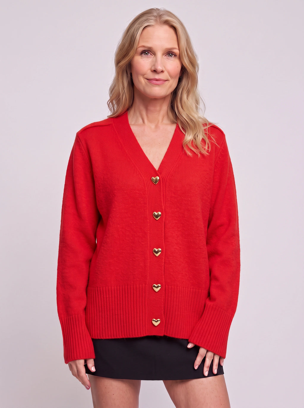 Hartonne Oversized Ribbed Cardigan – Soft Knit Women Casual Autumn Fall Loungewear V-Neck Cardigan